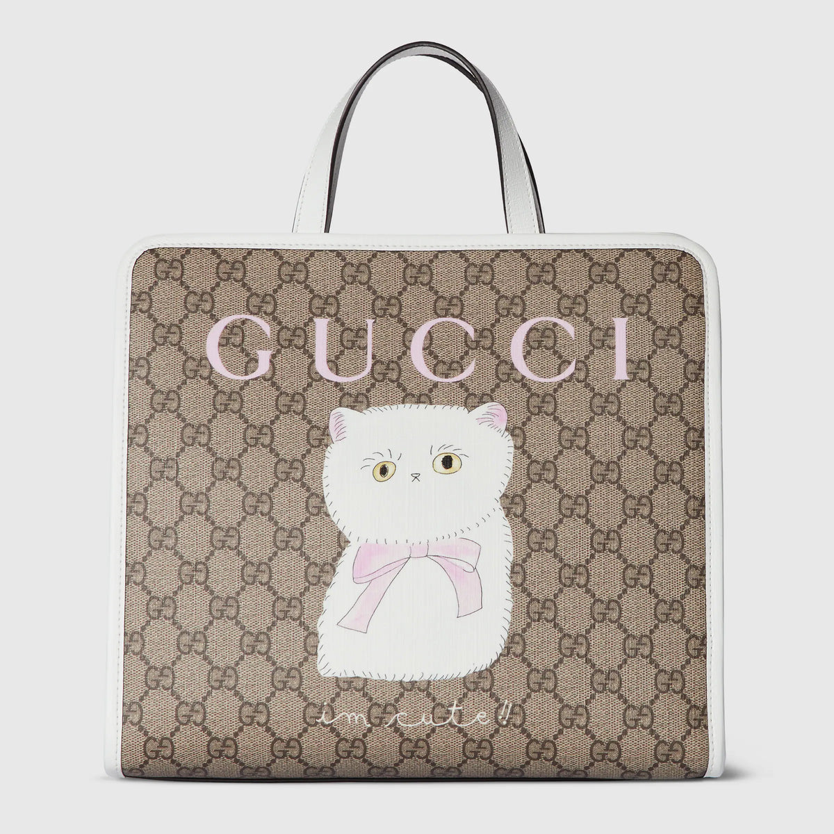 Children's printed GG tote bag